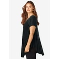 thumbnail image 3 of Roaman's Women's Plus Size Ultra Drape V Neck Swing Tunic, 3 of 5