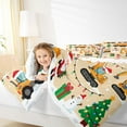 thumbnail image 4 of Homewish Retro Santa Claus Bedding Comforter Set,Christmas Gifts Twin Comforter Sets,Snowman Excavator Pattern Bedding Set For Girl,Breathable Home Decor Reversible,2 Pieces, 4 of 8