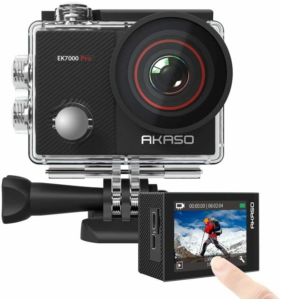 PNY Elite-X 64GB U3 microSDHC Card Bundle AKASO EK7000 Pro 4K Action Camera 