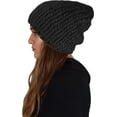 thumbnail image 2 of Thick Warm Soft Cable Knit Hat Beanie Slouchy Double Braid Stitch, 2 of 2