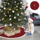 thumbnail image 1 of Uuiauoio 35-Inch Christmas Tree Skirt with Snowflake Design, Festive Red Fabric Base Cover for Holiday Parties and Home Decor, Tree Bottom Decoration for Seasonal Celebrations and Gift Displays, 1 of 6