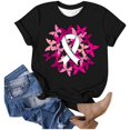 thumbnail image 2 of WEAIXIMIUNG Valentine's Day Cancer Awareness Month Tee | 's Graphic T Shirt for Events, 2 of 4