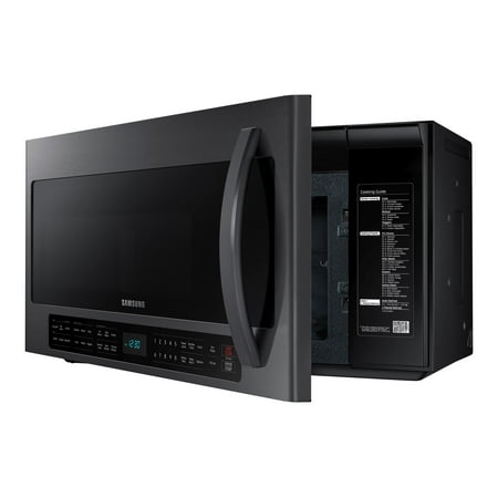 Samsung - 2.1 Cu. Ft.  Over-the-Range Microwave with Sensor Cook - Black Stainless Steel