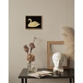 thumbnail image 3 of Drsoum Swan Art Canvas Prints Vintage Home Decor Animals Painting Picture Bathroom Wall Decor Gifts for Friends or Family Living Room 8x10in Brown Framed, 3 of 7
