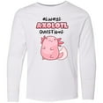 thumbnail image 3 of Inktastic Always Axolotl Questions Cute Curious Axolotl Long Sleeve Youth T-Shirt, 3 of 5