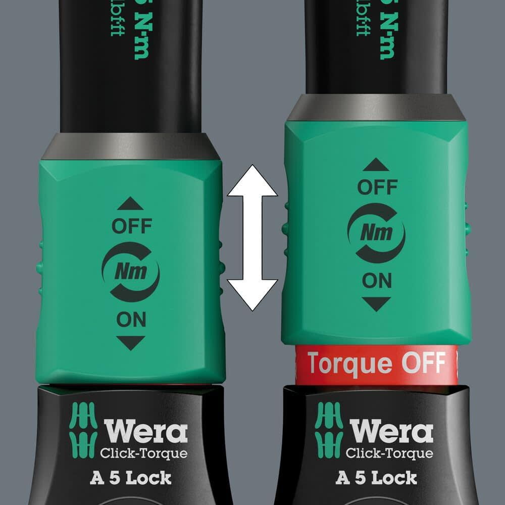 Wera Tools Click-Torque Lock A 5 2.5-25 Nm Adjustable Torque Wrench