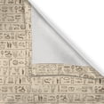 thumbnail image 6 of Ambesonne Egyptian Grommet Curtain, Dated Hieroglyphics, 50" x 63", Tan Brown, 6 of 6