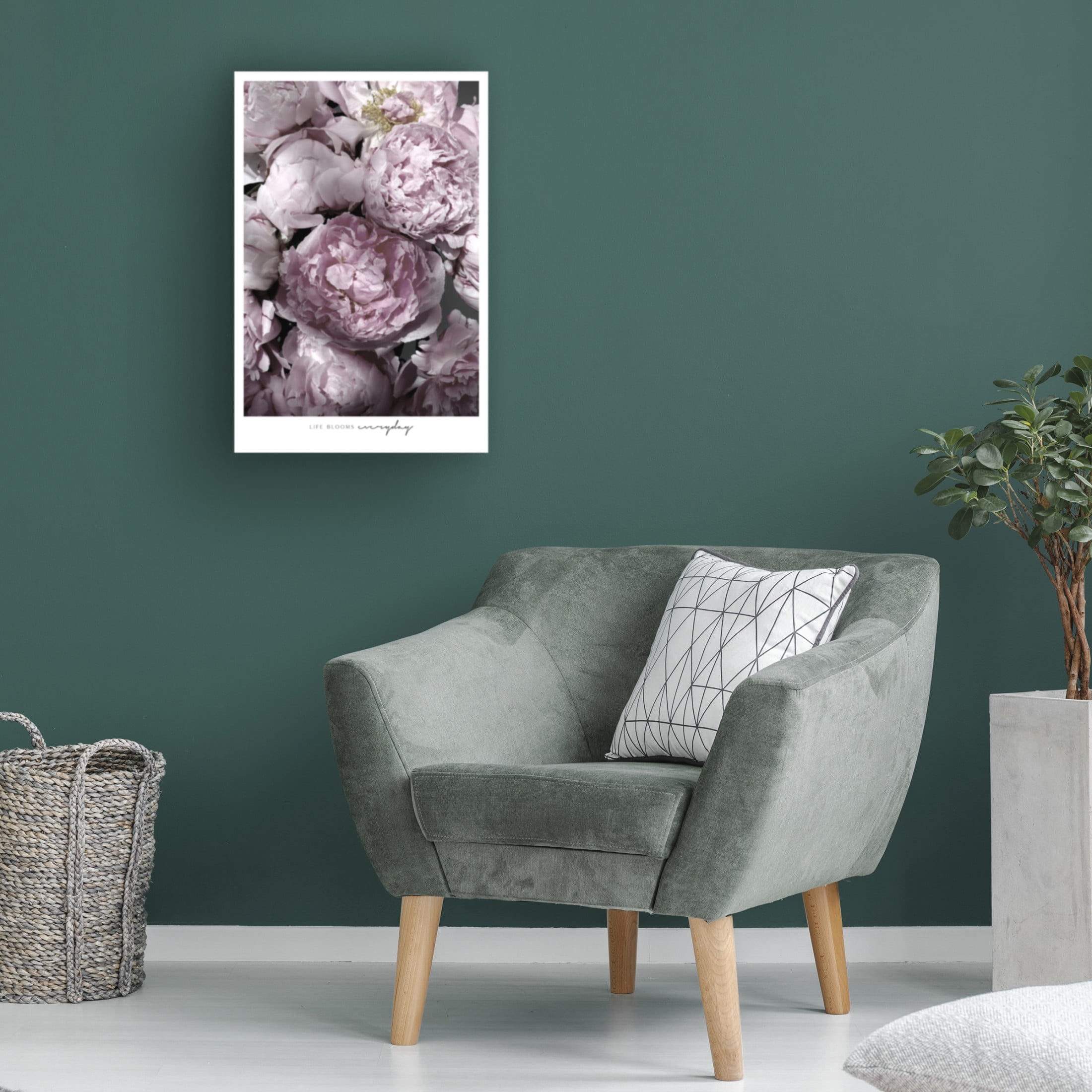 Trademark Fine Art Rosana Laiz Blursbyai Life blooms everyday peonies Canvas Wall Art