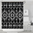 thumbnail image 2 of Ethnic Style Shower Curtain 72x84 Inches Boho Chic Tribal Print Polyester Fabric Vintage Decor, 2 of 5