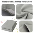 thumbnail image 4 of Kelnaro 2 Pieces Brushed Microfiber Toddler Pillowcases with Hidden Zippers, 13x18 Inches, Smoke Gray, 4 of 6