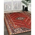 thumbnail image 3 of Ahgly Company Machine Washable Indoor Square Traditional Rust Pink Area Rugs, 5' Square, 3 of 7