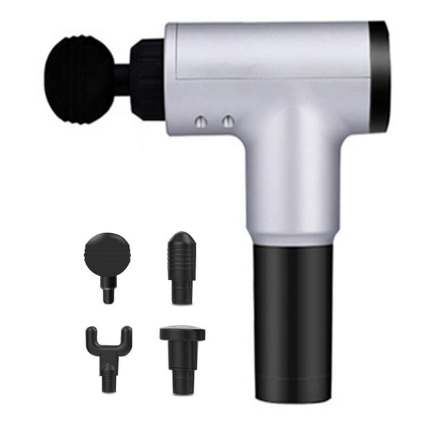 Pistola de masaje muscular para fascia, mango antideslizante, batería recargable de 6 niveles, ba CACAGOO instrumento de relajación