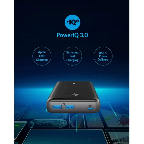 Anker Power Bank, PowerCore III Elite 25600 PD 60W with 65W PD
