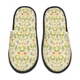 thumbnail image 1 of Balery Frogs And Botanical Pantuflas de Casa de Felpa Silenciosas con Diseño Estampado, Zapatillas Cómodas Antideslizantes de Algodón para Interior-Large, 1 of 8