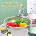 thumbnail image 4 of Stainless Steel Wash Basket Rice Colander Strainer, Spaghetti Metal Sink Mesh 16.5CM, 4 of 7
