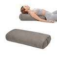 thumbnail image 7 of ROFIEJOX Rectangular Yoga Bolster Pillow, 25" x 12" x 5" Restorative Yoga Cushion with Removable Machine-Washable Velvet Cover and Carry Handle, Gray, 7 of 7