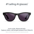 thumbnail image 3 of Ray-Ban Meta (Gen 2), Skyler, Shiny Black, Transitions® Amethyst Lenses | Smart AI Glasses, 3 of 7