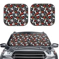 thumbnail image 2 of Cauagu Cute Puppy Footprints Cauagu {designName} Print Foldable Car Windshield Sun Shade | Front Windshield Shade for Sun | Fits Small Sedans, Mini SUVs, Hatchbacks-Small, 2 of 6