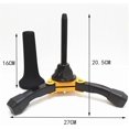 thumbnail image 2 of Clarinet Repair Parts Black Tube Stand Tripod - Thickened Yellow Musical Instrument Accessory for Clarinet Support, 2 of 5