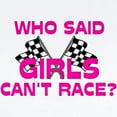 thumbnail image 2 of CafePress - Who Said Girls Can't Race? Infant Bodysuit - Baby Light Bodysuit, Size Newborn - 24 Months, 2 of 4