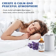 HIQILI 100% Pure Lavender Essential Oil, 100ML Undiluted for Diffuser, Relax Mind & Better Sleep