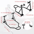 thumbnail image 3 of QinaQin Support de Roue avant de Moto, Levage Réglable de 850 Lb avec Ajustement de Type U/L, Roulettes Doubles et Coussinet Antidérapant pour Vélos de Sport, Vélos d'Essai et Trottinettes, 3 of 7