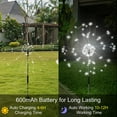 thumbnail image 3 of Wattne Solar Garden Lights Solar Firework Lights Outdoor Decor 120 LED 2 Pack, 3 of 7