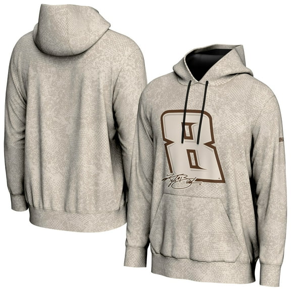 Men's-ProSphere Tan Kyle Busch 2025 NASCAR Salutes Collection Pullover Hoodie