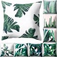 thumbnail image 1 of Housse de Coussin Décorative Feuille de Cactus Palmier 45x45cm pour Maison Extérieur, 1 of 7