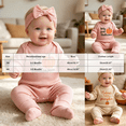 thumbnail image 3 of 3-6 Months Infant Jumpsuit Baby Girl Outfit Cutest Pumpkin Long Sleeve Romper Jumpsuit Girl Outfits Clothes,Beige Jumpsuit One-Piece Jumpsuit, 3 of 6