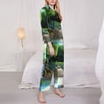thumbnail image 3 of Saiise Bluey Print Women Soft Pajama Sets,Long Sleeve Sleepwear Button Up 2-Piece Pjs Lounge Sets-Small, 3 of 8