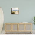 thumbnail image 2 of Stupell Coastal Sandy Path Cloudy Sky Landscape Painting Gold Floater Framed Art Print Wall Art, 2 of 6