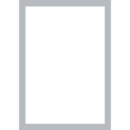 Masterpiece Studios Silver Paper - Masterpiece Studios 152678 Metallic Silver Border Flat Card Invitations And Envelopes