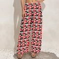 thumbnail image 5 of Poker Print Pants Hearts s Clubs Spades Office Wide Leg Pants Woman Big Size Harajuku Graphic Straight Trousers, 5 of 6