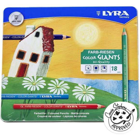 LYRA Color-Giants Lapices de colores, lacados, nucleos de 6, Lyra Lyra