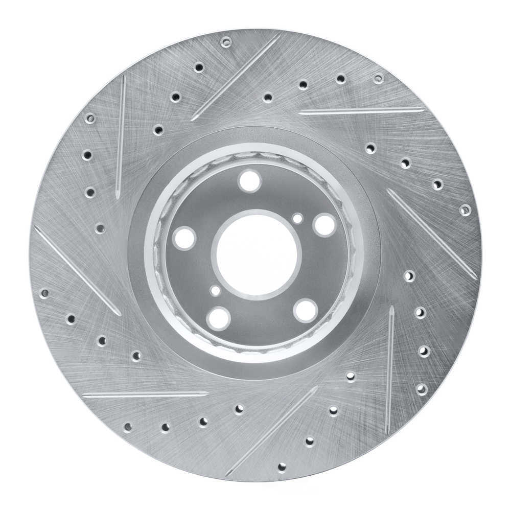 Dynamic Friction Company 631-75024D DFC Brake Rotor - Drilled And Slotted - Silver