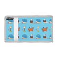 thumbnail image 2 of JIALIOU Nylon Trifold Card Wallet with ID Window Zipper Pocket for Men Women Teen Cartoon Crab Shell Coconut Tree, 2 of 7