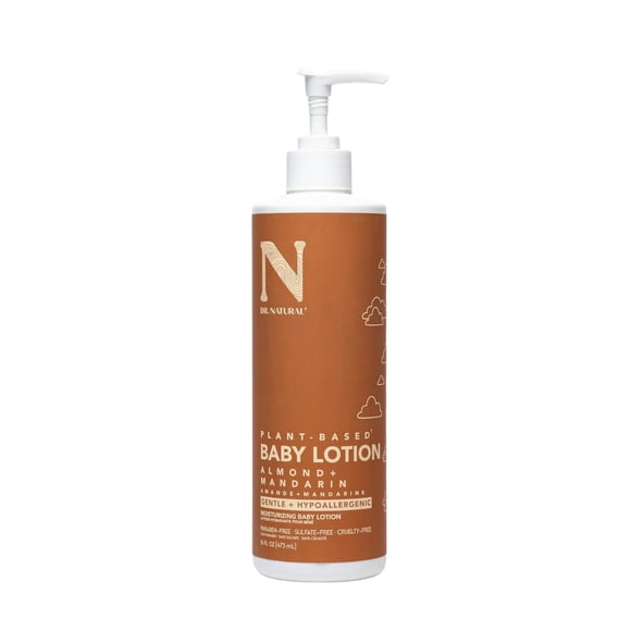 Dr. Natural Crema Corporal de Almendra + Mandarina con Manteca de Karité Orgánica. 100% Natural. Hecha de Plantas y Aceites Naturales. Bebé y Niño 473 ml. Ultra Hidratante e Hipoalergénica.