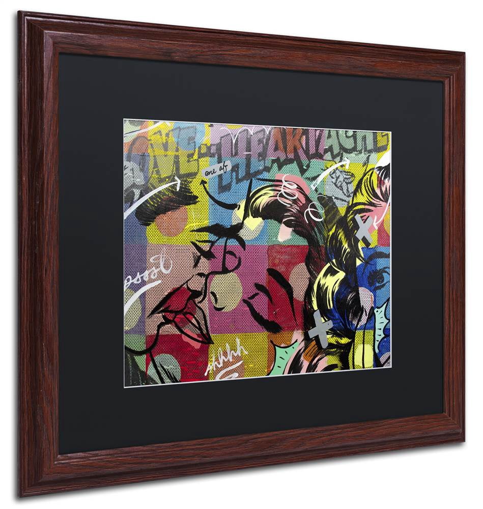 "Fearless Heartache" Canvas Art by Dan Monteavaro Black Matte, Wood Frame