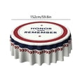 thumbnail image 3 of Alaparte 4Th Of July Patriotic Tablecloth Round 60 Inch American Memorial Day Red White Blue Star Stripe Independence Day Table Cloth Farmhouse Decor For Outdoor Indoor Party Kitchen Dinner Picnic, 3 of 6