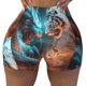 thumbnail image 2 of Fotbe Blue Dragon And White Tiger Shorts Sin Costuras – Shorts Deportivos de Cintura Alta para Mujer, Elásticos para Gimnasio, Yoga, Running o Ciclismo-Medium, 2 of 8