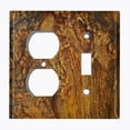 thumbnail image 5 of Metal Light Switch Plate Outlet Cover Tree Bark Wallpaper WOD001, 5 of 14