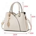 thumbnail image 4 of Womens Purses and Handbags Shoulder Bag Ladies Designer Satchel (Khaki), 4 of 4