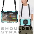 thumbnail image 7 of for Samsung Galaxy Tab S10 FE Plus Case 13.1 inch, 360 Rotating Shockproof Cover with Stand, Handle, Shoulder Strap (SM-X620/X6266), Sky Blue Panel, 7 of 7