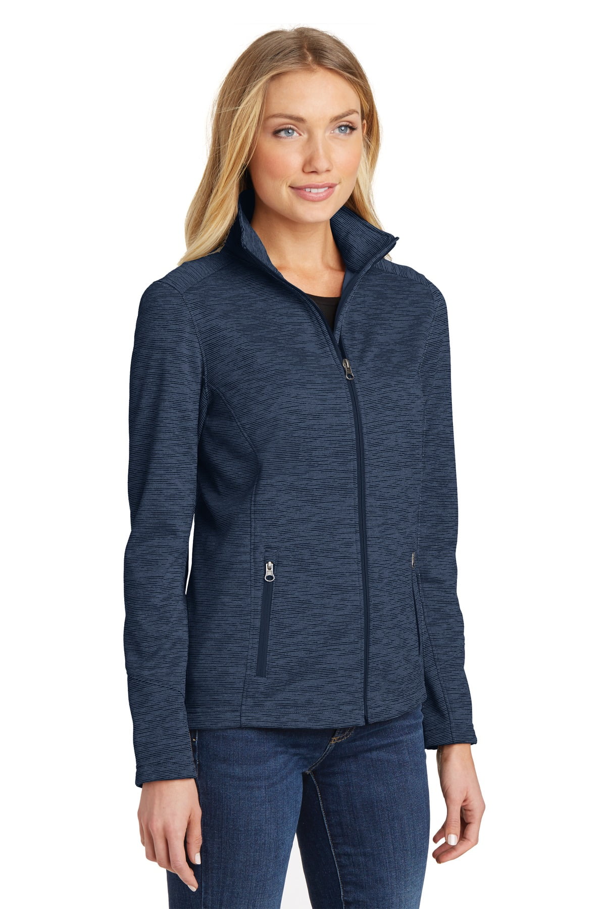Ladies Digi Stripe Fleece Jacket 