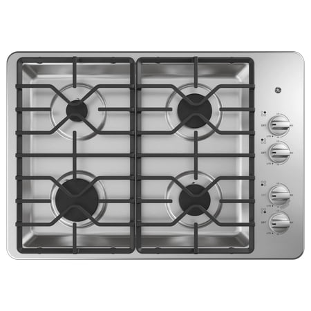 GE JGP3030SLSS 30 inch Stainless 4 Burner Gas Cooktop