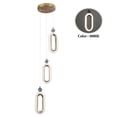 thumbnail image 3 of 18W 110V Indoor Modern Hanging Ceiling Light Chandelier Pendant Light Golden, 3 of 14