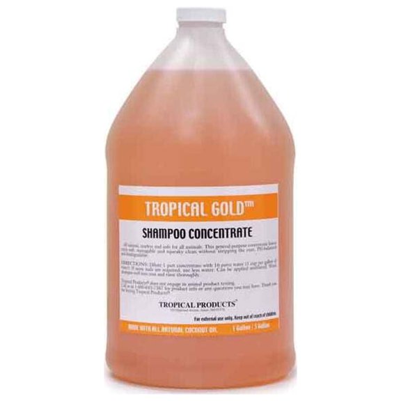 Tropical Ta Gold Shampoo Gal  11.5in. x 6in. x 6in.