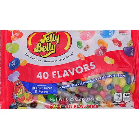 Jelly Belly Jelly Beans Candy, 40 Assorted Flavors, 8.25 oz Bag