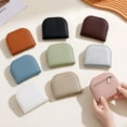 thumbnail image 1 of Monedero Semicircular Mini para Mujer, Color Liso | Tarjetero de Alta Gama con Múltiples Ranuras | Cartera de Piel, 1 of 7